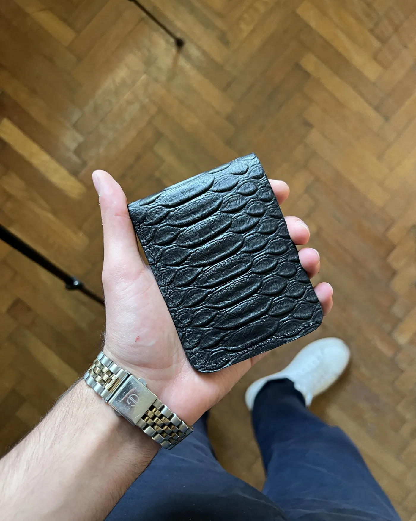 Kompakt pul kisəsi «Piton» — Tünd göy